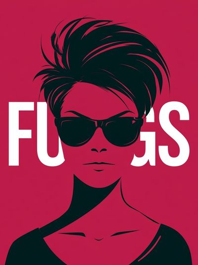 Fierce Woman Typography Poster.