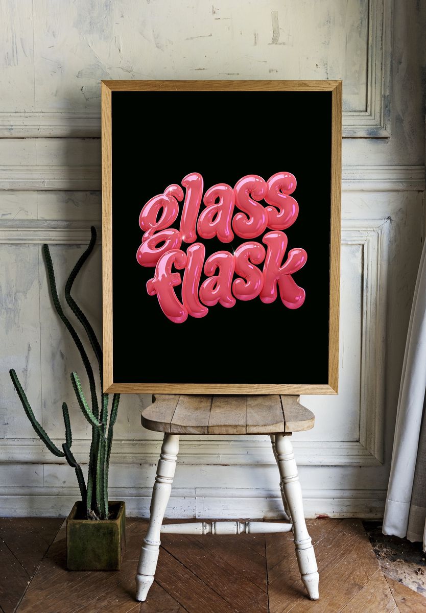 Glass Floss Poster. room preview
