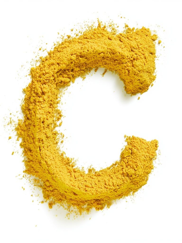 Golden Powder C Poster. poster — typography art