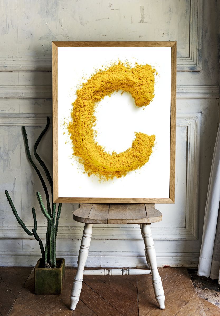 Golden Powder C Poster. room preview