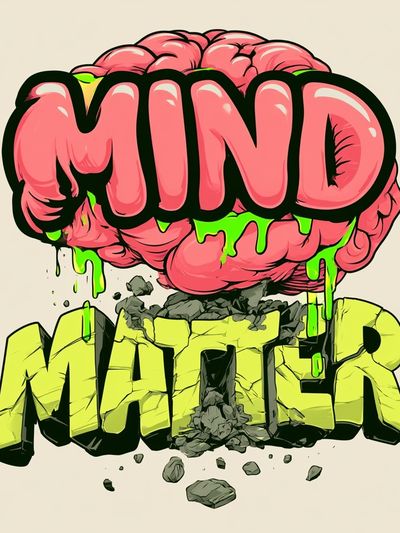 Mind Matter Typography Poster.
