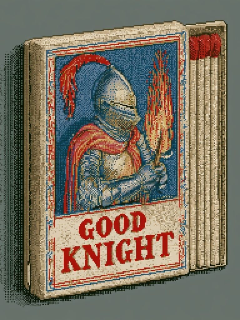 Good Knight Typography Poster. poster detail