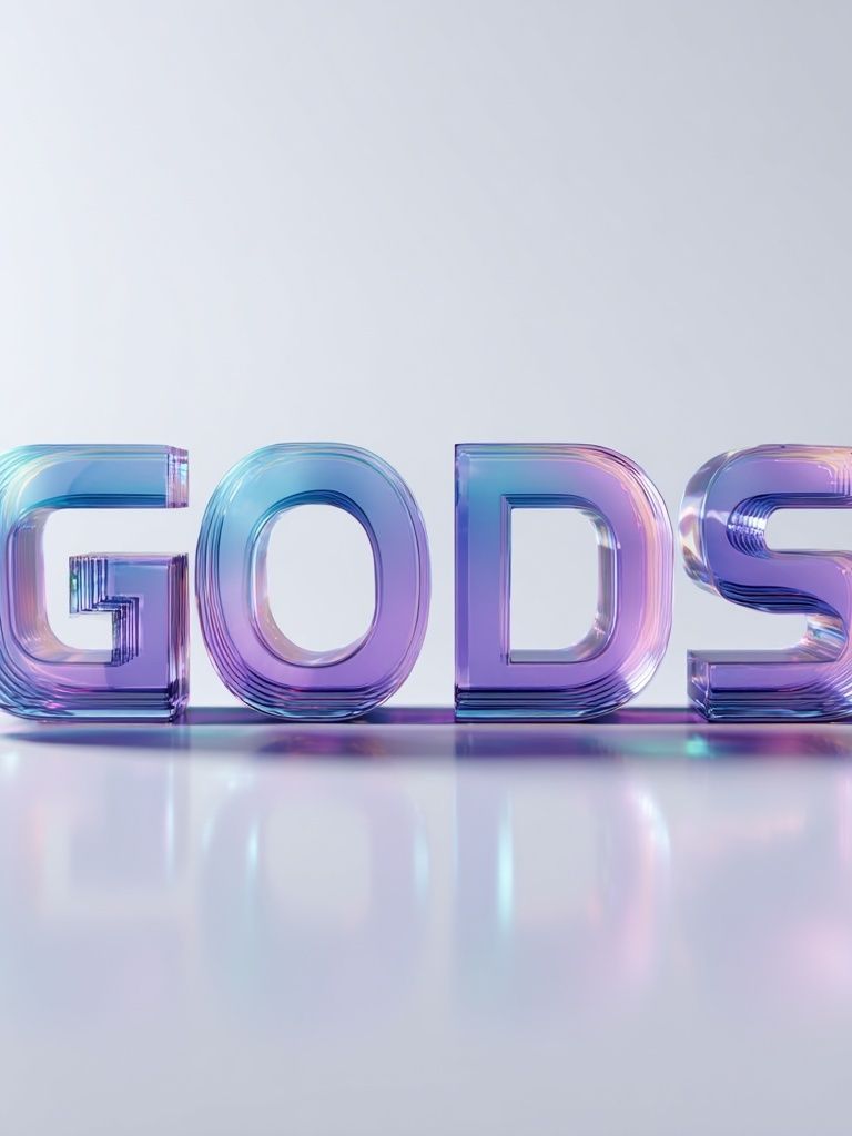GODS Typography Poster. poster — typography art