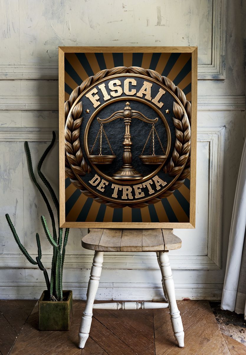 Fiscal Decreta Typography Poster. room preview
