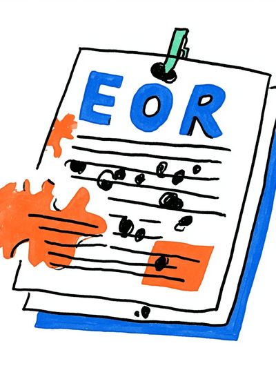 EOR Abstract Typography Poster.