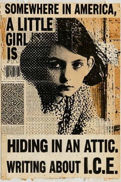 Somewhere in America Typography Poster.