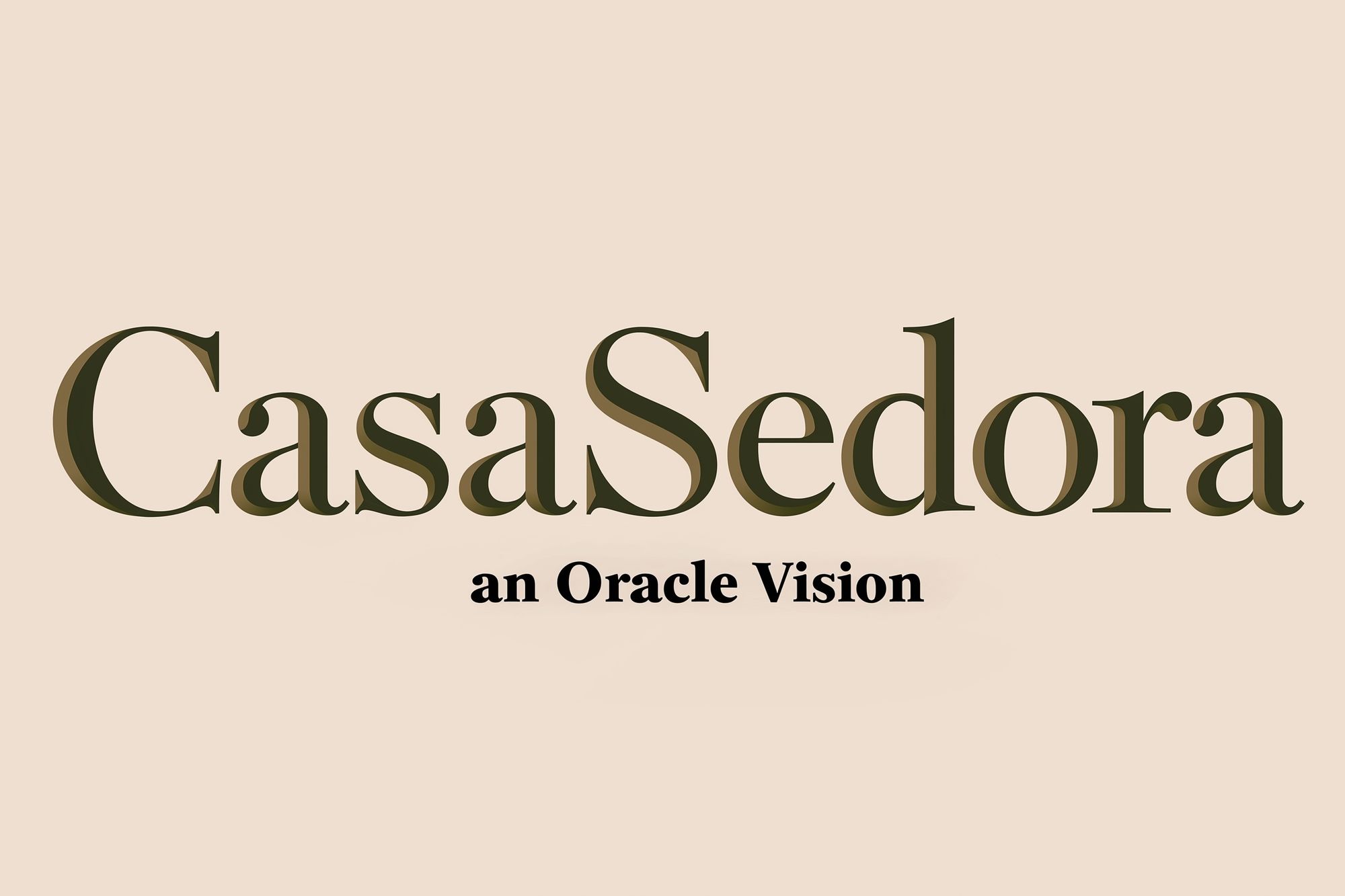 CasaSedora Typography Poster. poster detail