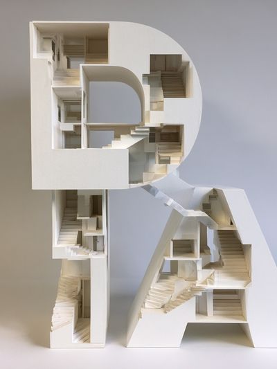 Architectural Letter R Poster.