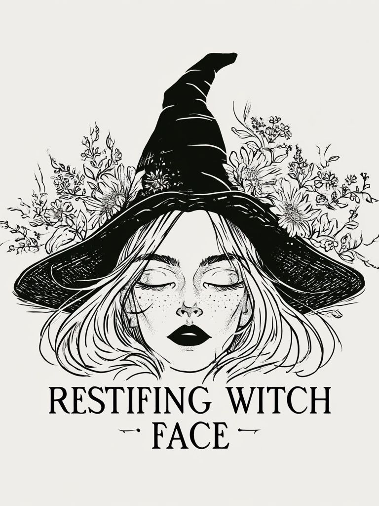 Resting Witch Face Typography Print. poster — typography art