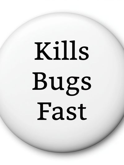 Kills Bugs Fast Typography Poster. poster