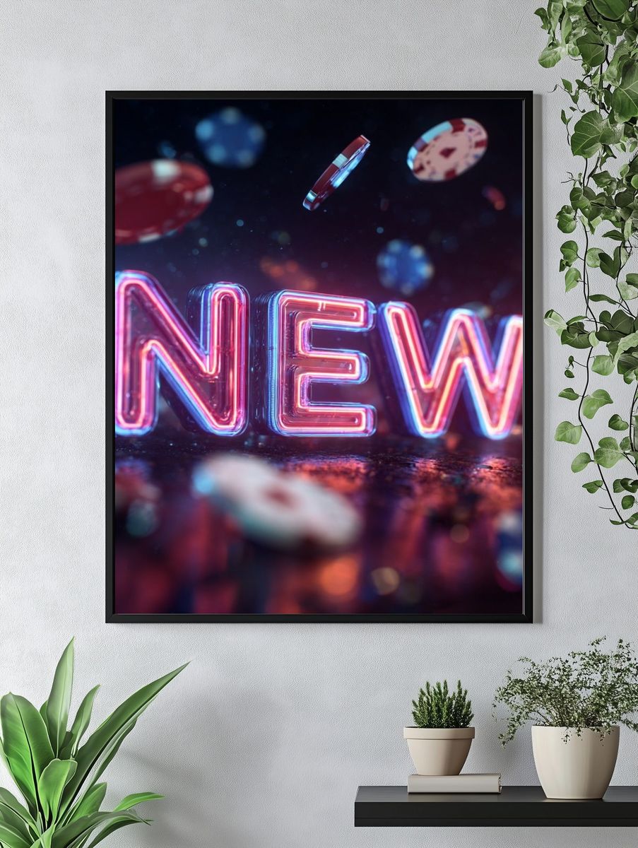 Neon New Typography Poster. — room view 4