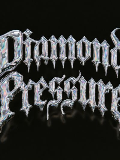 Diamond Pressure Typography Poster.