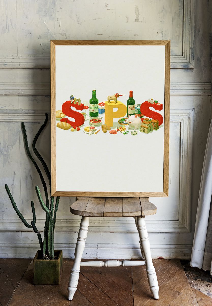Still Life S P S Typography Poster. room preview