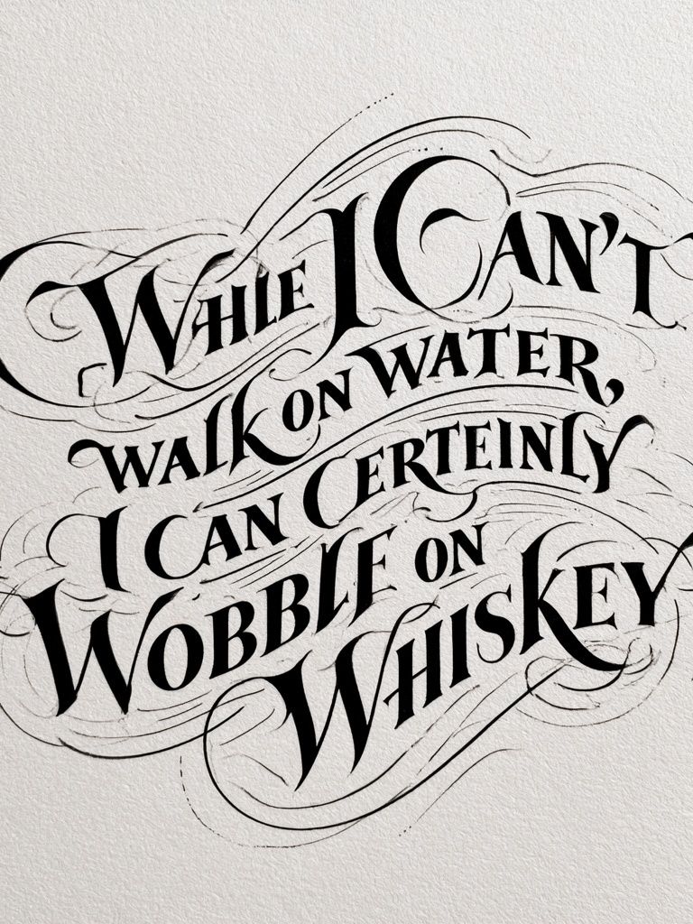 While I Can't Walk on Water Poster. poster detail