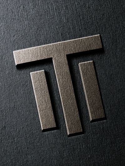 Minimalist T Monogram Poster.