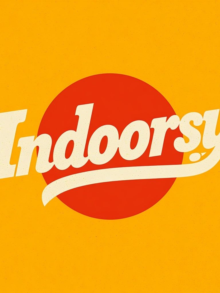 Indoorsy Retro Typography Poster. poster detail