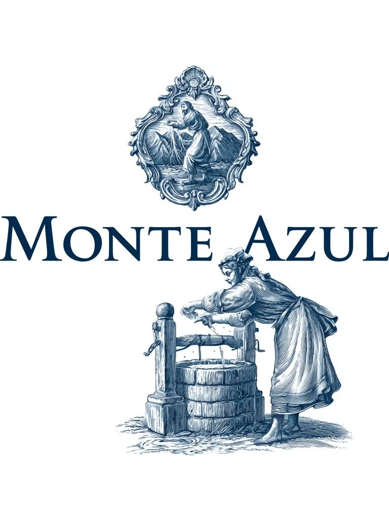 Monte Azul Vintage Typography Poster. poster — typography art