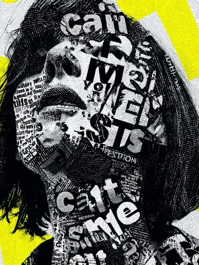 Bold Typography Portrait Poster