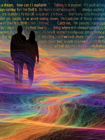 Dream Walk Typography Poster.
