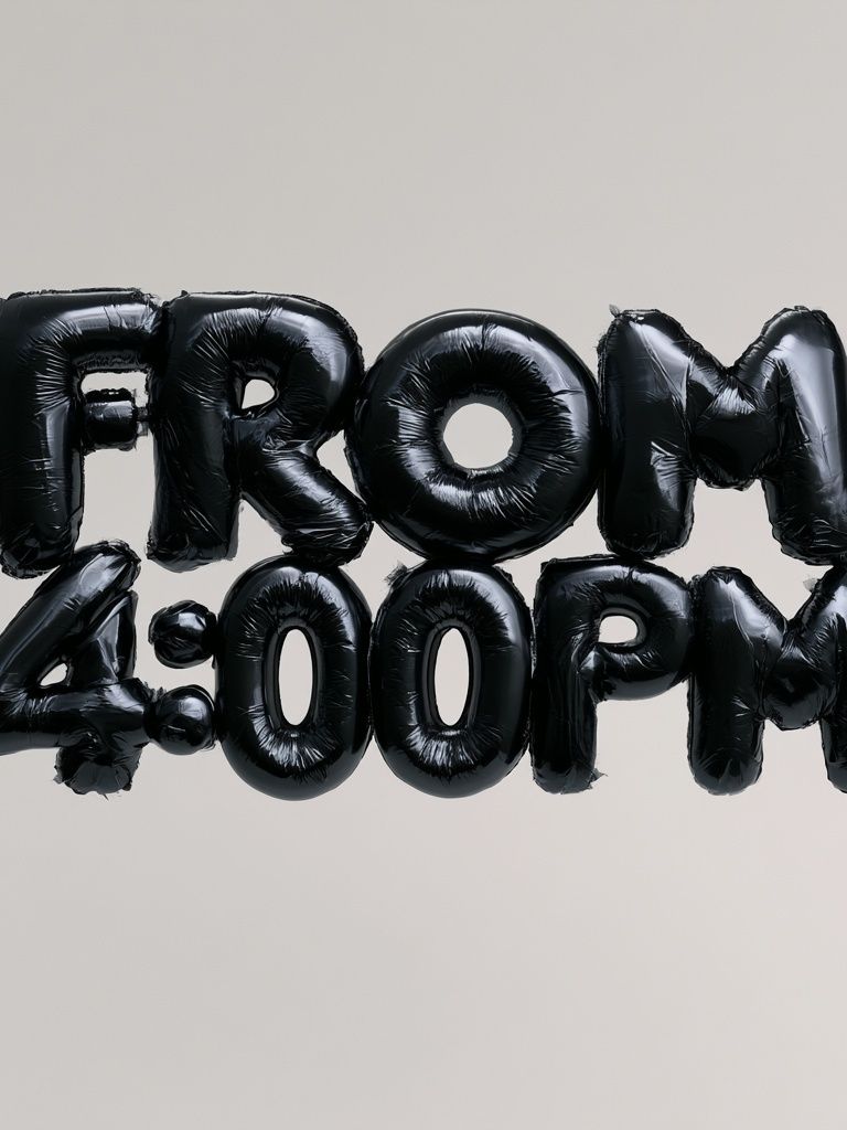 From 4:00 PM Typography Poster. poster — typography art