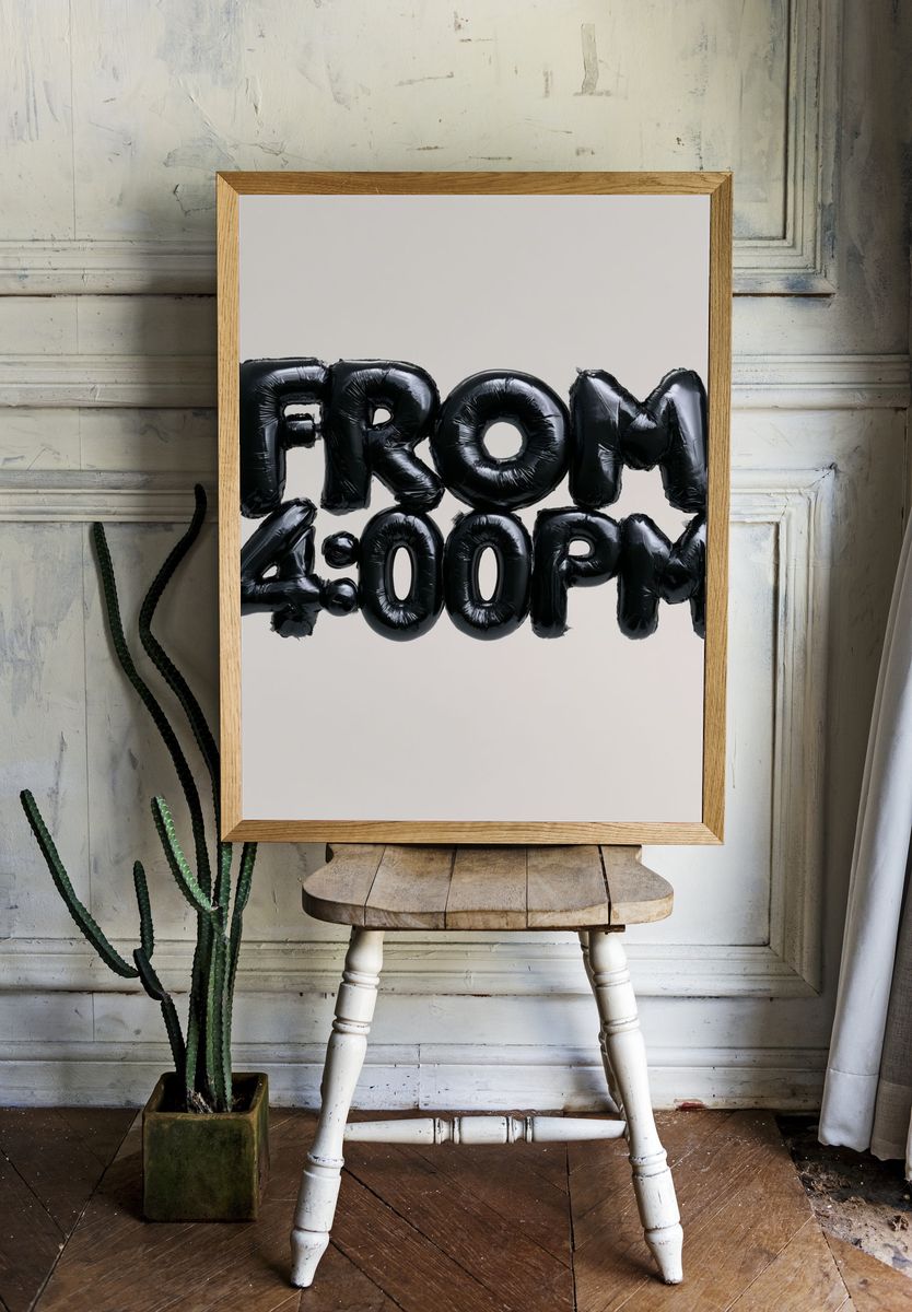 From 4:00 PM Typography Poster. room preview