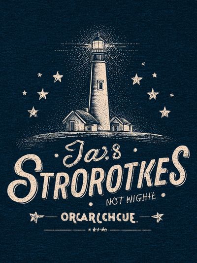 Lighthouse Typography Poster.