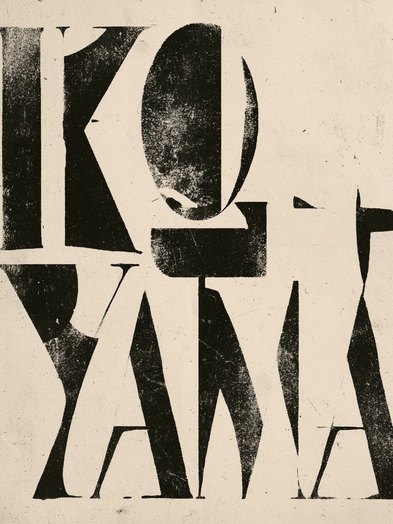 KOKYAMA Typography Poster. poster detail