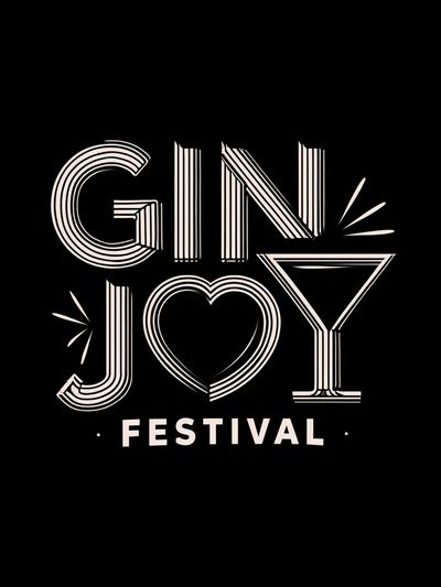 Gin Joy Festival Typography Poster. poster