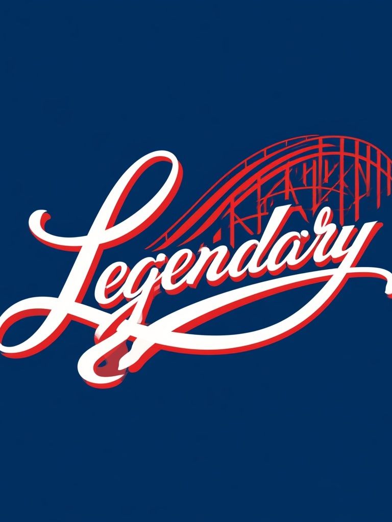 Legendary Script Typography Poster. poster detail
