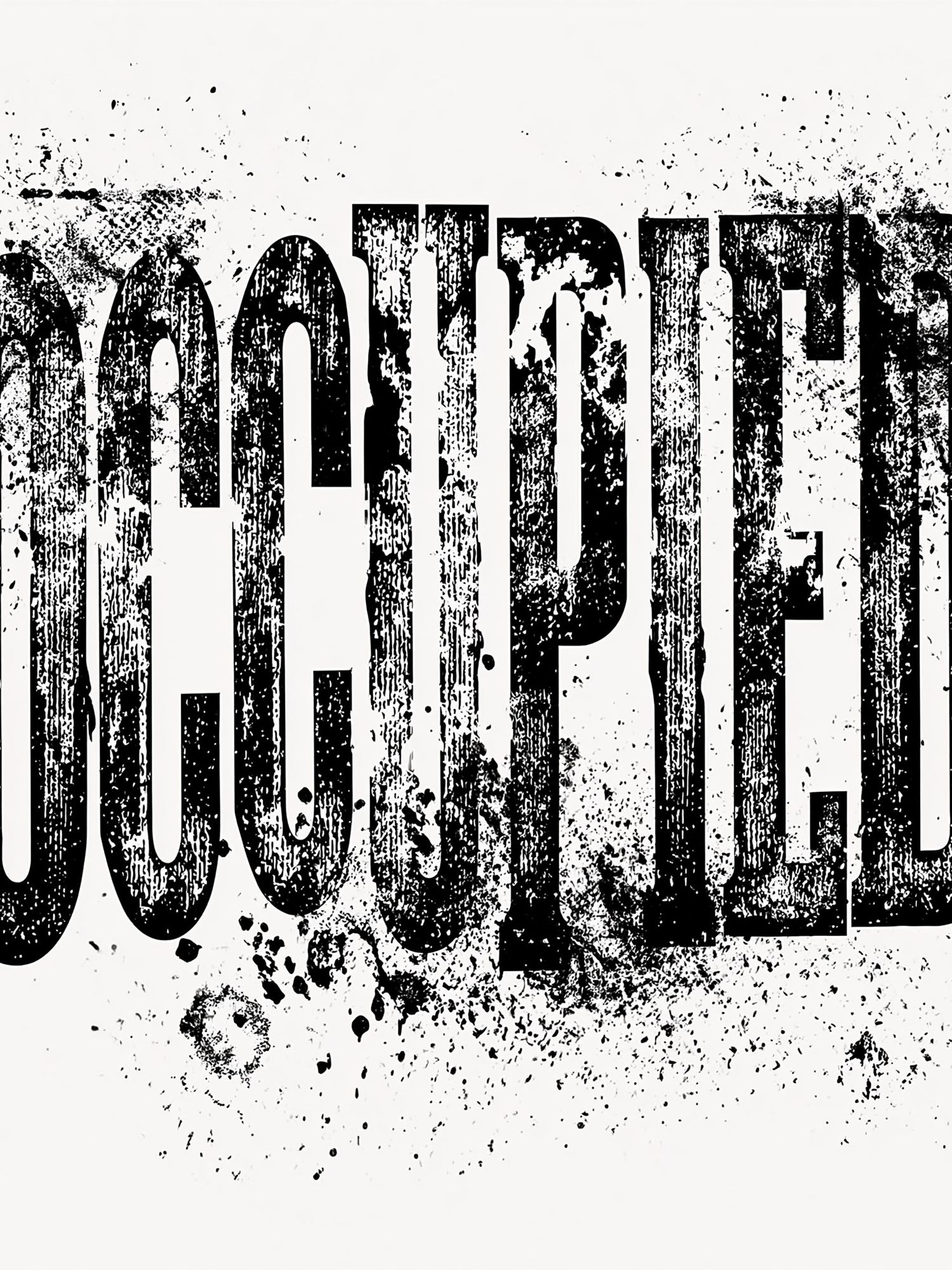 Censored Grunge Typography Poster. poster — typography art