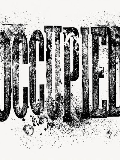 Censored Grunge Typography Poster.