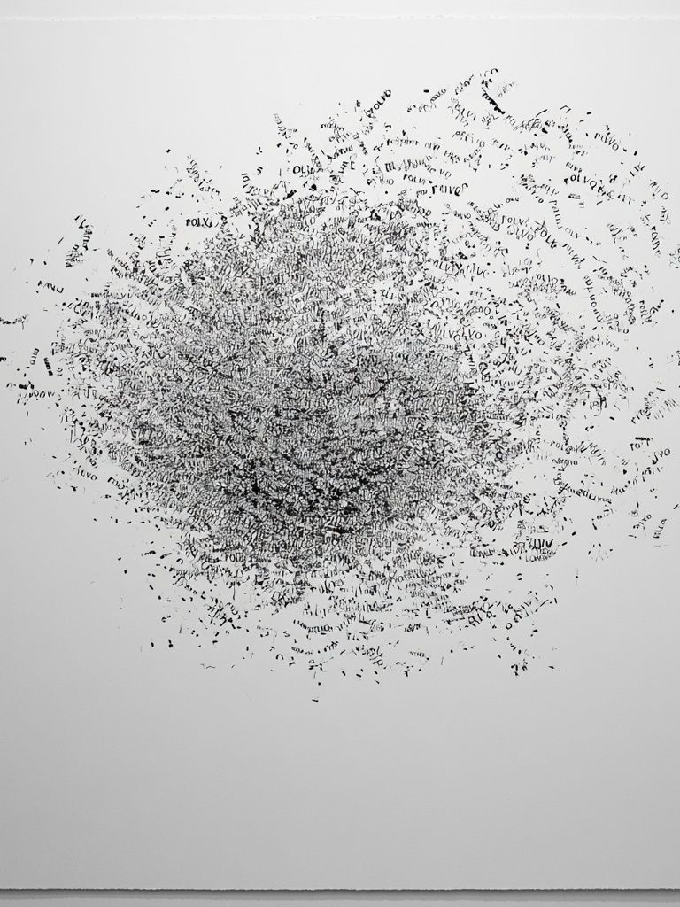 Abstract Typographic Burst Poster. poster detail