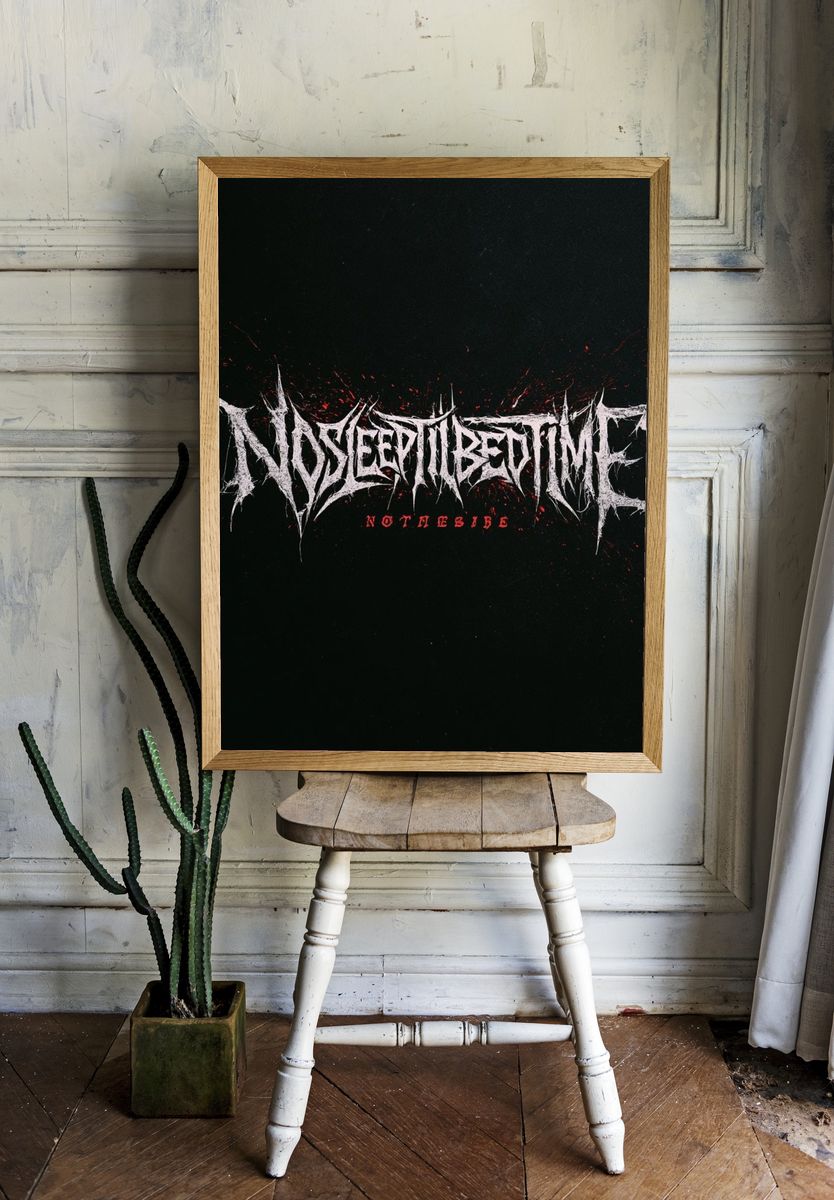 Nocteptumbeastime Typography Poster. room preview