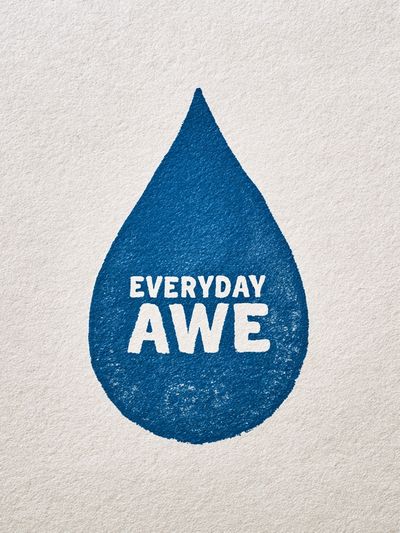 Everyday Awe Typography Poster.