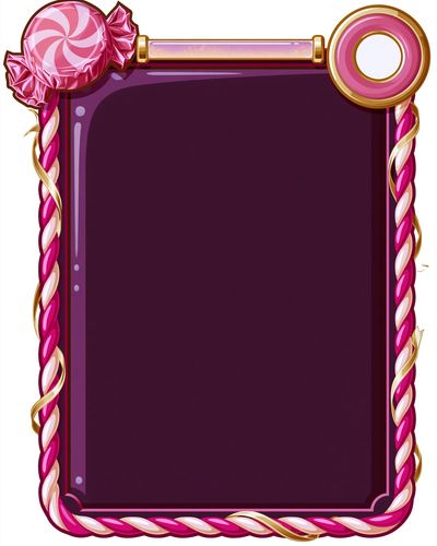 Candy Frame Typography Poster.