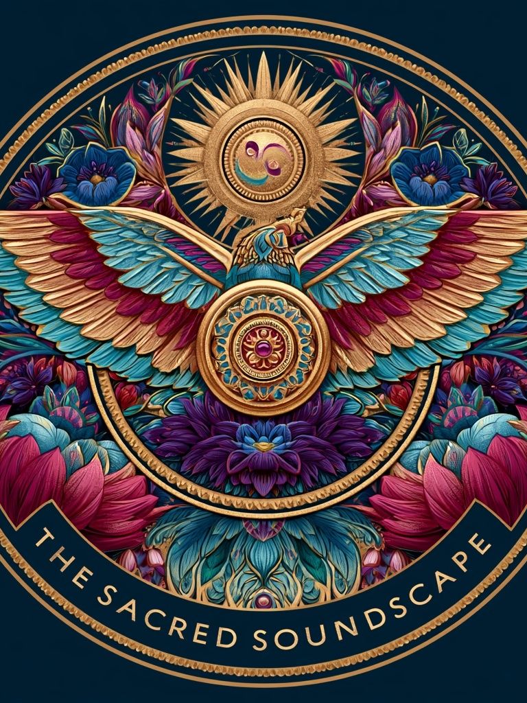 Sacred Soundscape Typography Print. poster detail