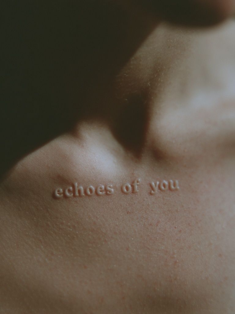 Echoes of You Typography Print. poster detail
