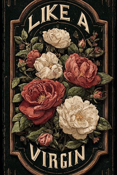 Like a Virgin Floral Typography Poster.
