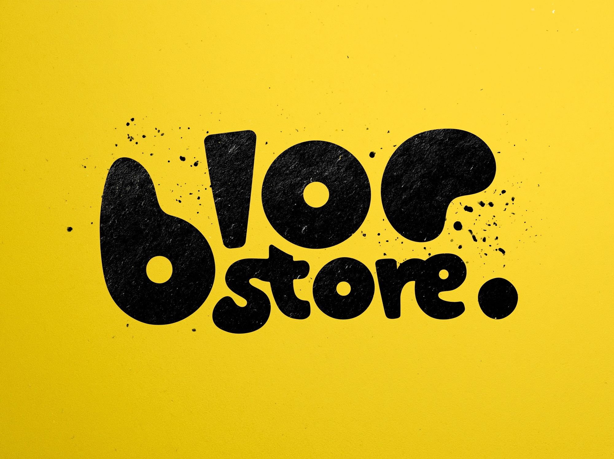 Bloc Store Typography Poster. poster detail