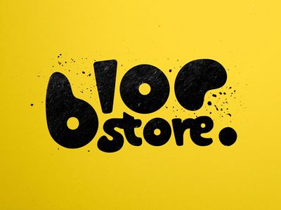 Bloc Store Typography Poster.