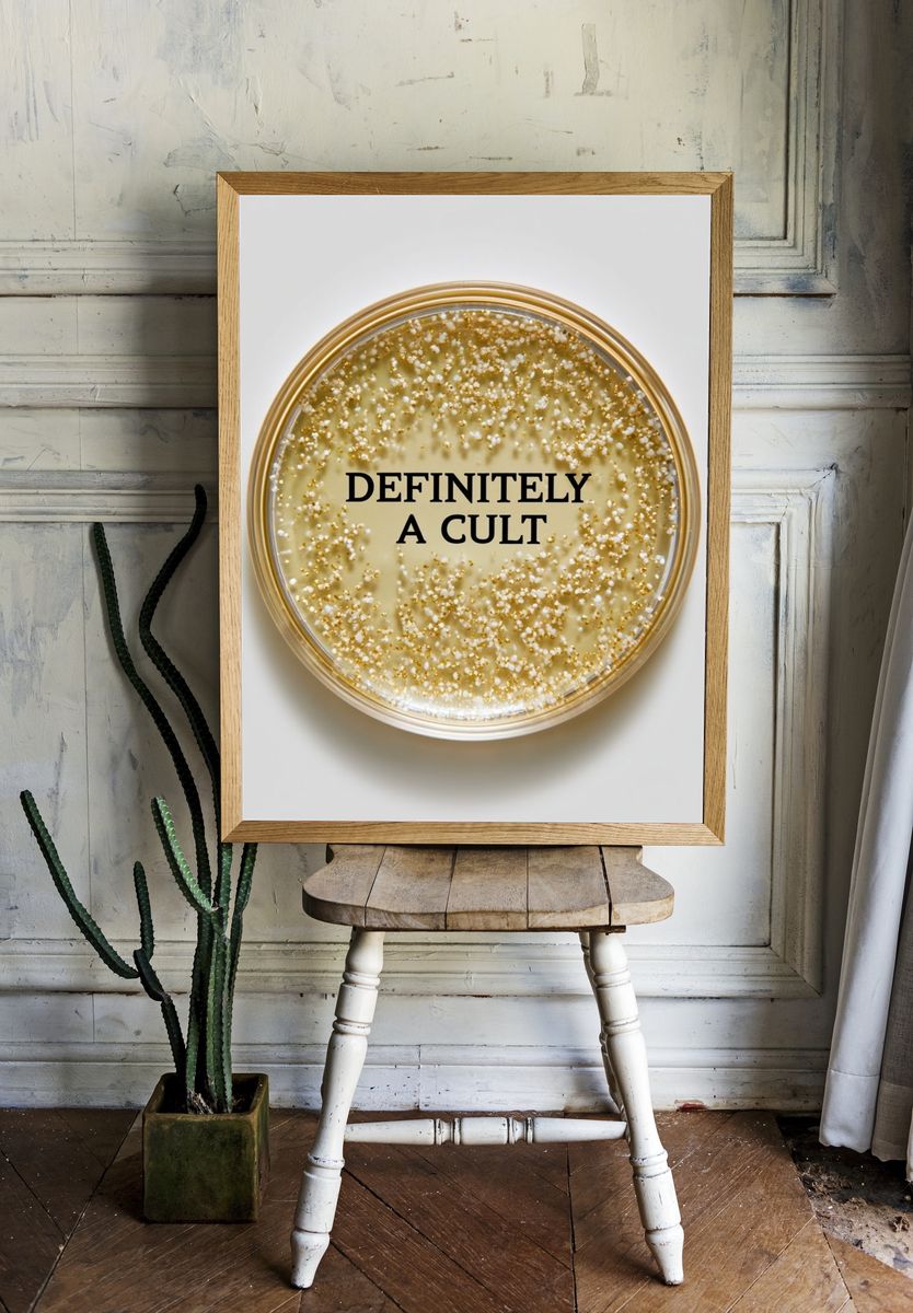 Definitely a Cult Typography Poster. room preview