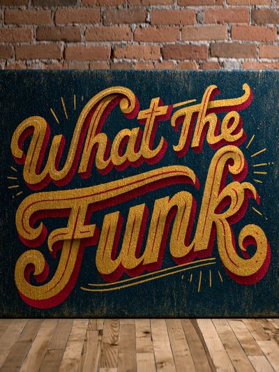 What the Funk Typography Poster.