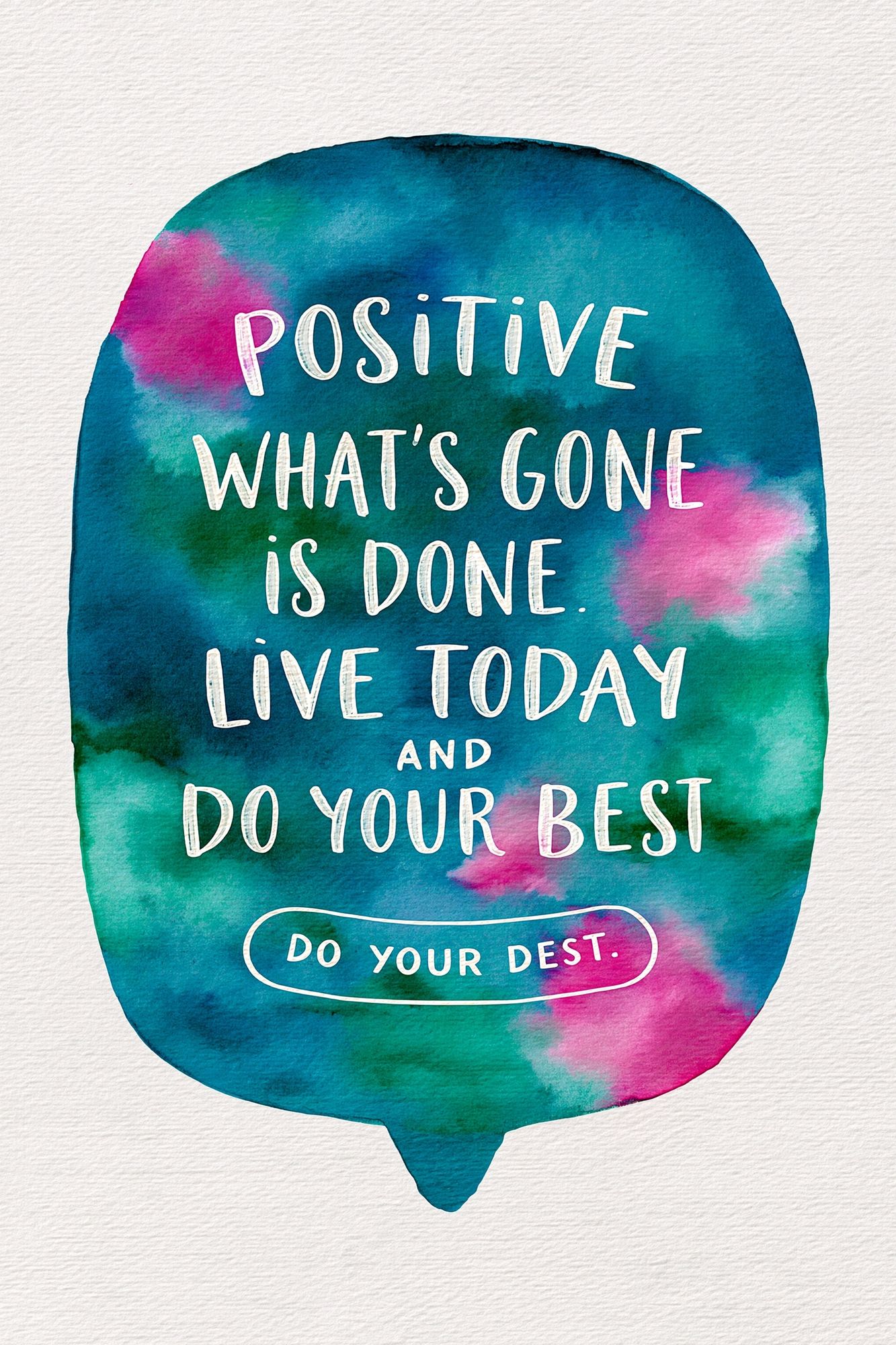 Positive Quote Typography Poster. poster detail