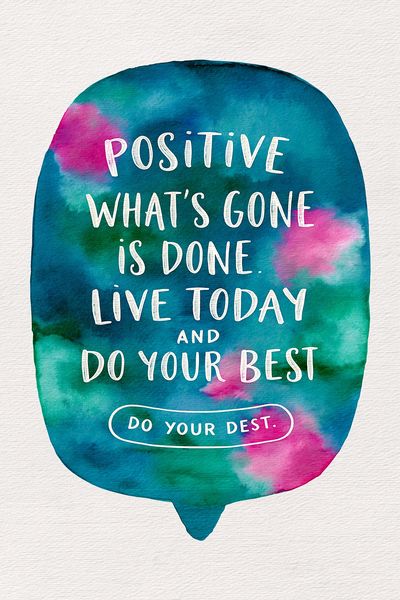 Positive Quote Typography Poster.