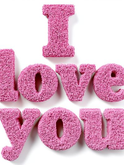 I Love You Typography Poster.