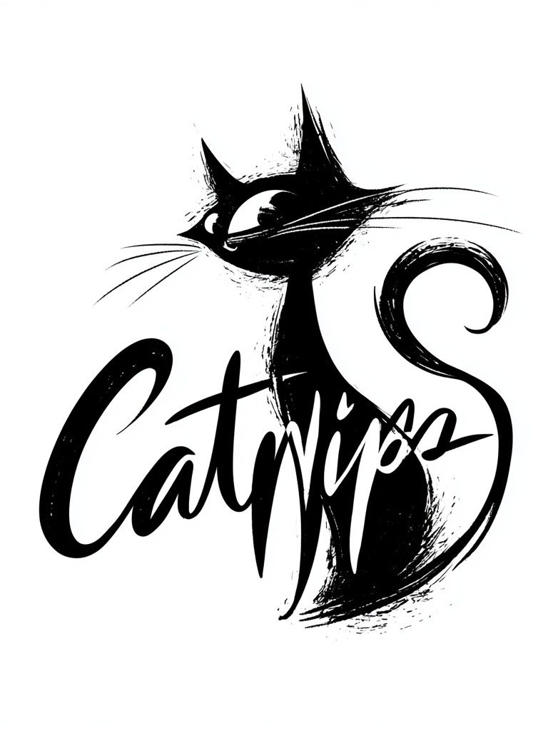 Catnip Typography Poster. poster detail
