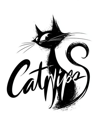 Catnip Typography Poster. poster