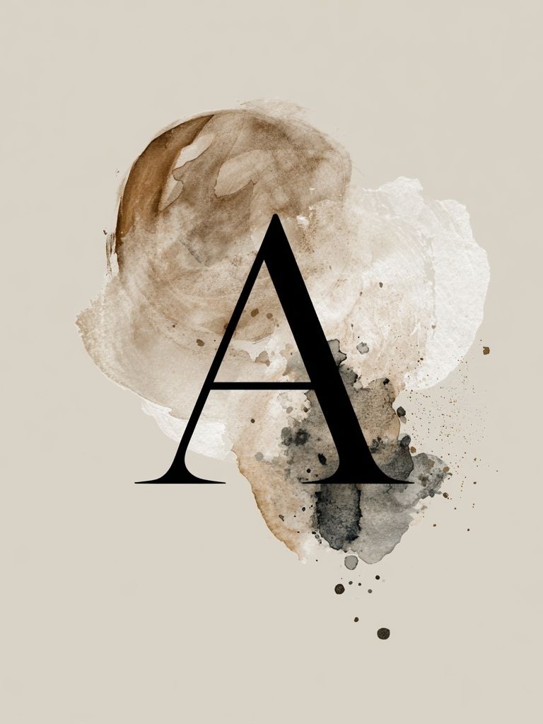 Abstract Letter A Typography Print. poster — typography art
