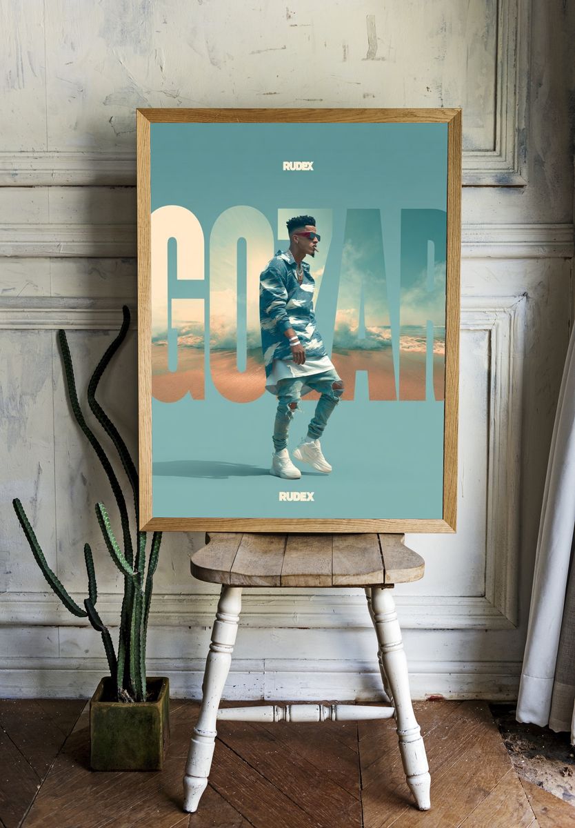 GOWAR Streetwear Typography Poster. room preview