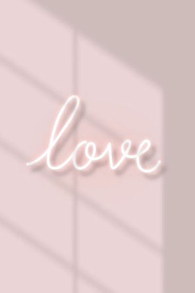 Love neon text natural light. poster